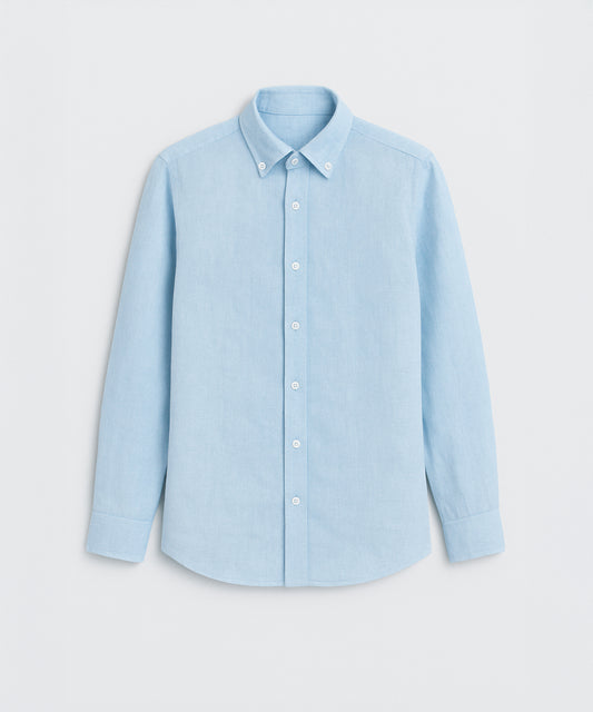 Everyday Linen Blend Button-Down Shirt