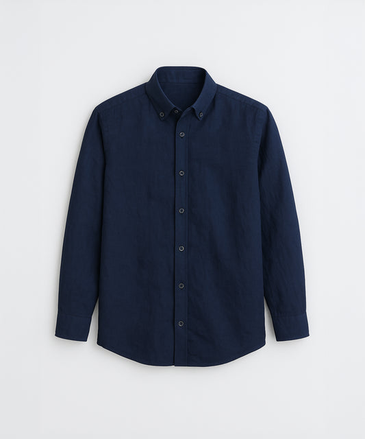 Everyday Linen Blend Button-Down Shirt