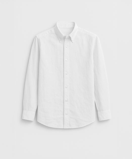 Everyday Linen Blend Button-Down Shirt