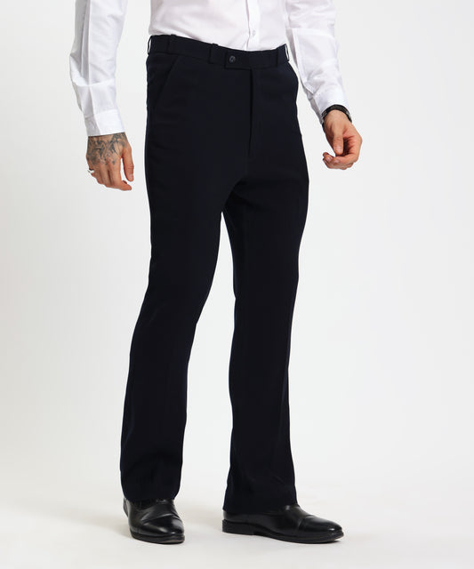 DEV 1 Buttoned Bootcut Fit Trousers - Black