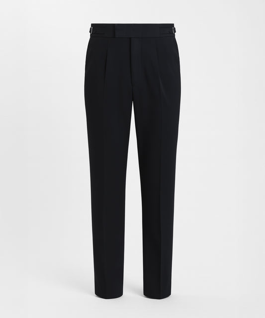 Side-Adjuster Single-Pleated All-Day Trousers