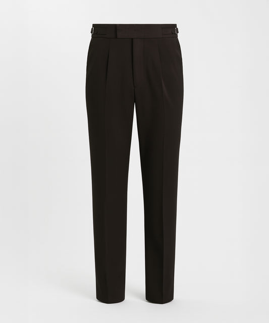 Side-Adjuster Single-Pleated All-Day Trousers