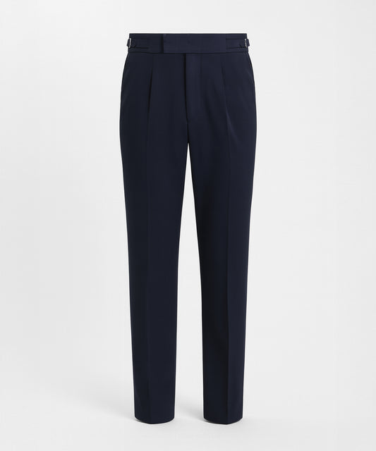 Side-Adjuster Single-Pleated All-Day Trousers