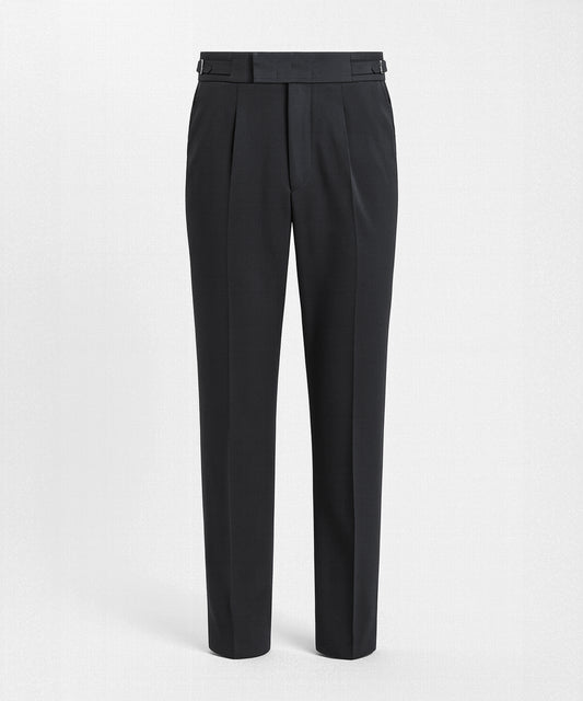 Side-Adjuster Single-Pleated All-Day Trousers
