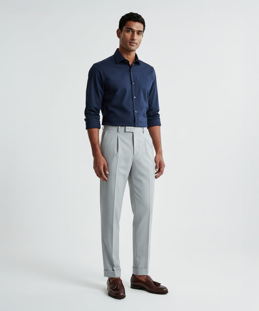 Classic Single-Pleated All-Day Trousers