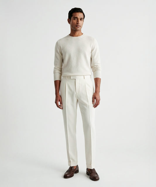 Classic Single-Pleated All-Day Trousers