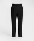 Side Adjuster Single-Pleated Striped Trousers