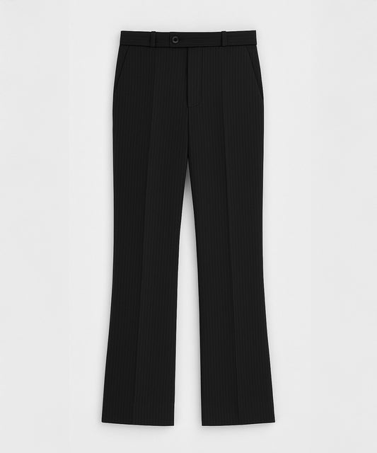 Striped Bootcut Trousers