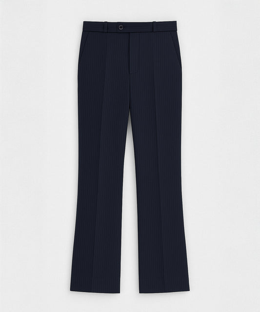 Striped Bootcut Trousers