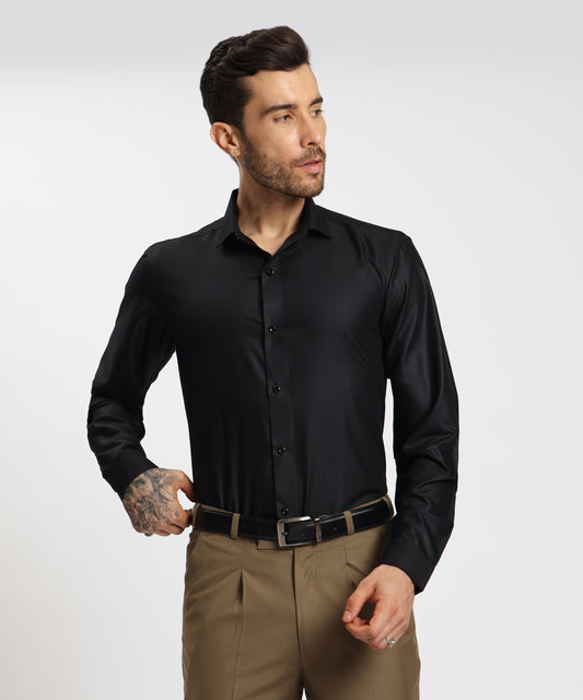 Dev 1 Classic Tailored Shirt black